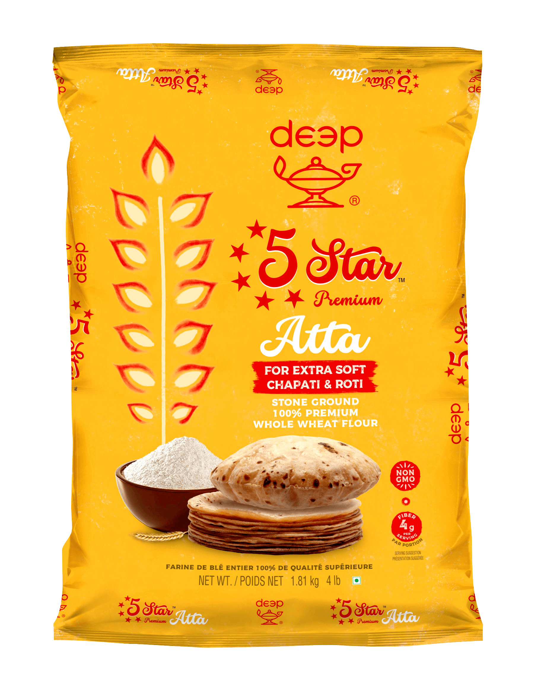DEEP 5 Star Premium Atta (1.8kg)