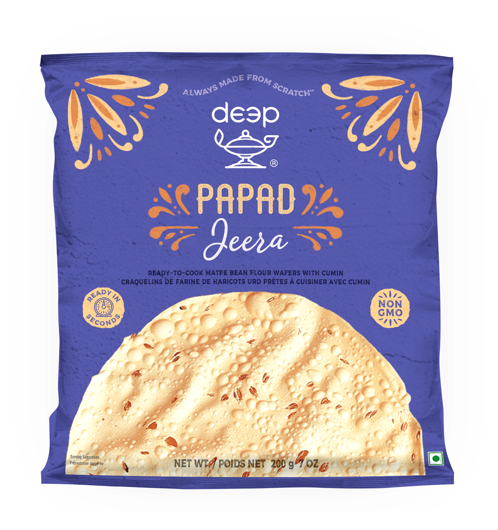 DEEP Papad Jeera (200g)