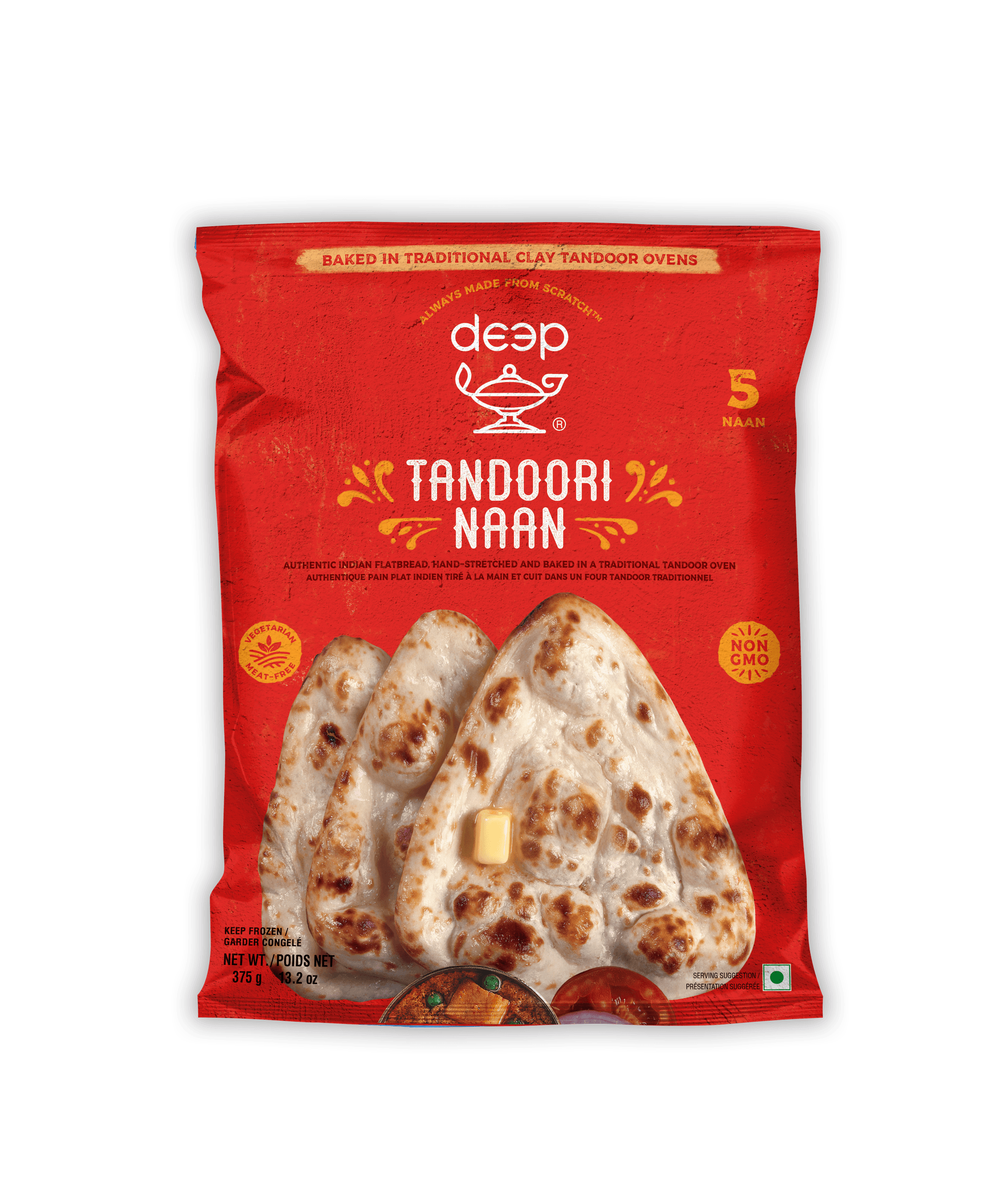 DEEP Tandoori Naan Vegan (375g)