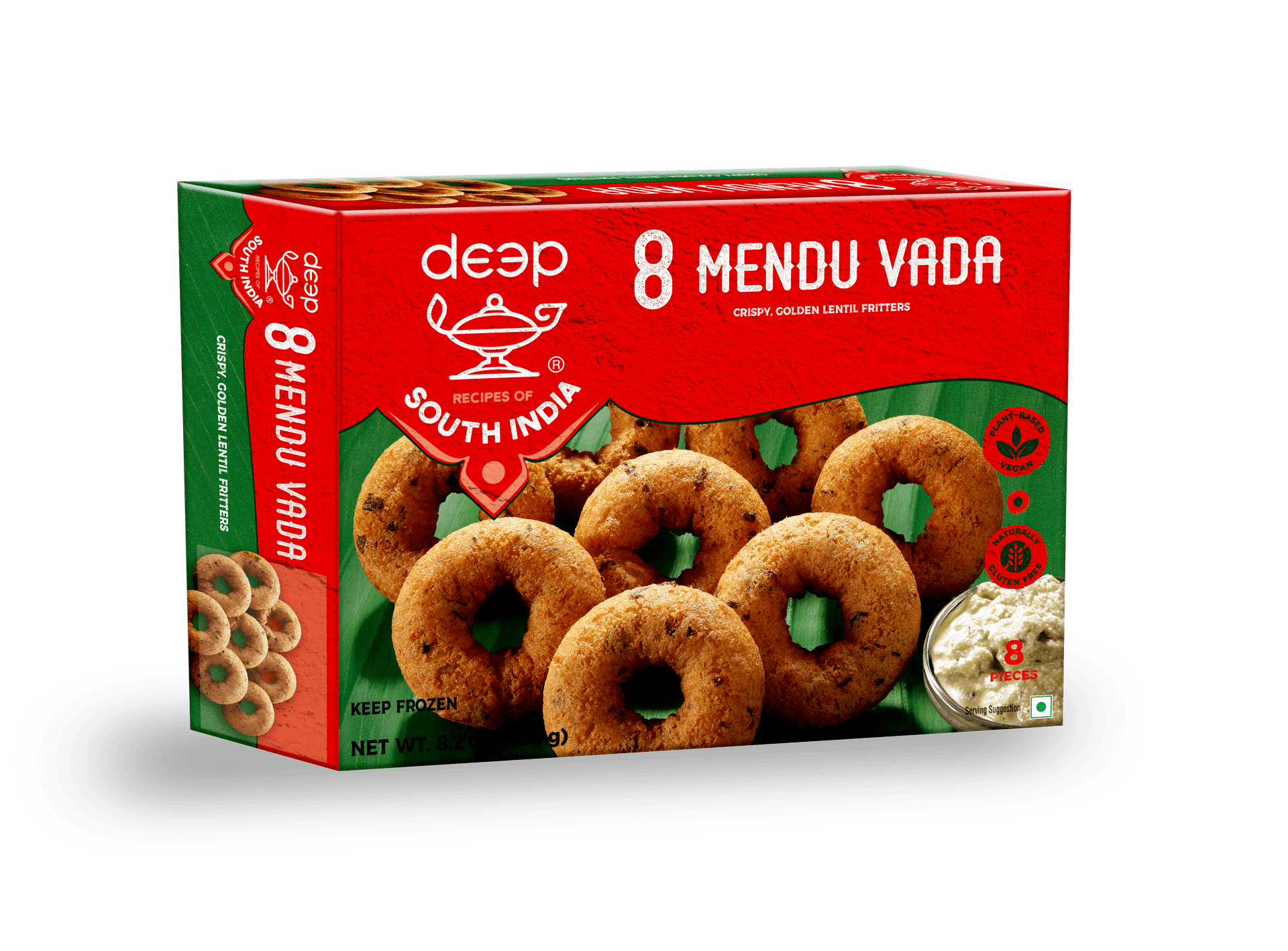 DEEP Mendu Vada - 8pc Value Pack (233g)