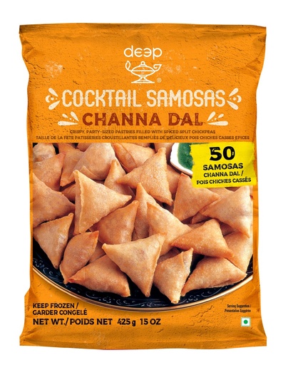 Cocktail Samosas - Channa (50 Pieces)